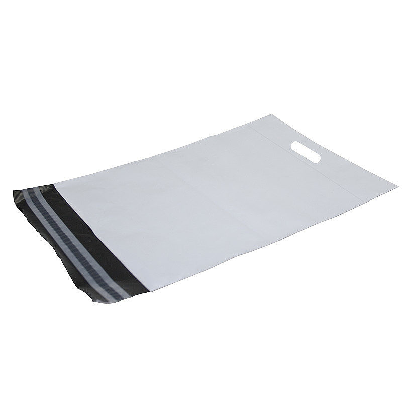 Grippie Postpose 100% Genanvendt 340x420mm Enkel Limlukning Handtag 100 Pakke Hvid