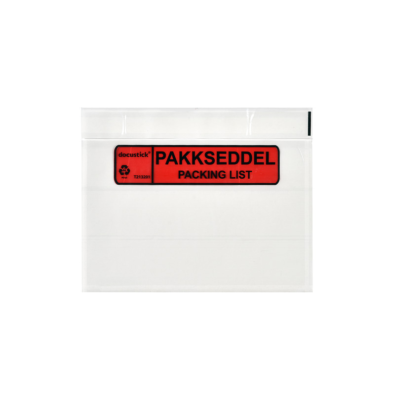 Følgeseddellomme C6 Med Tryk 1000st DK/EN - Billede 3