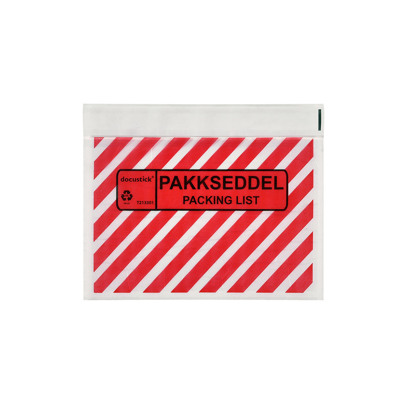 Følgeseddellomme C6 Med Tryk 1000st - Billede 2