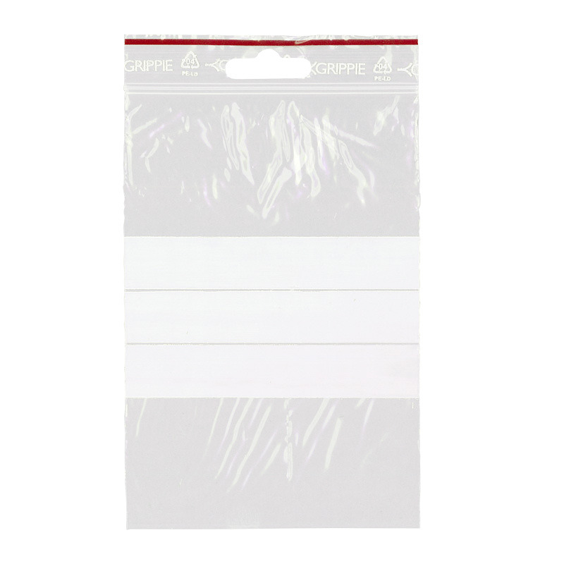 Grippie Lynlåsposer Nr-64 100x150mm Med Skrivefelt - Billede 2