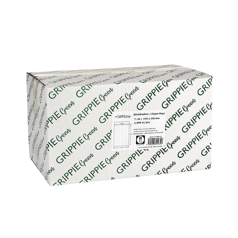Grippie Green Lynlåsposer 60x80mm