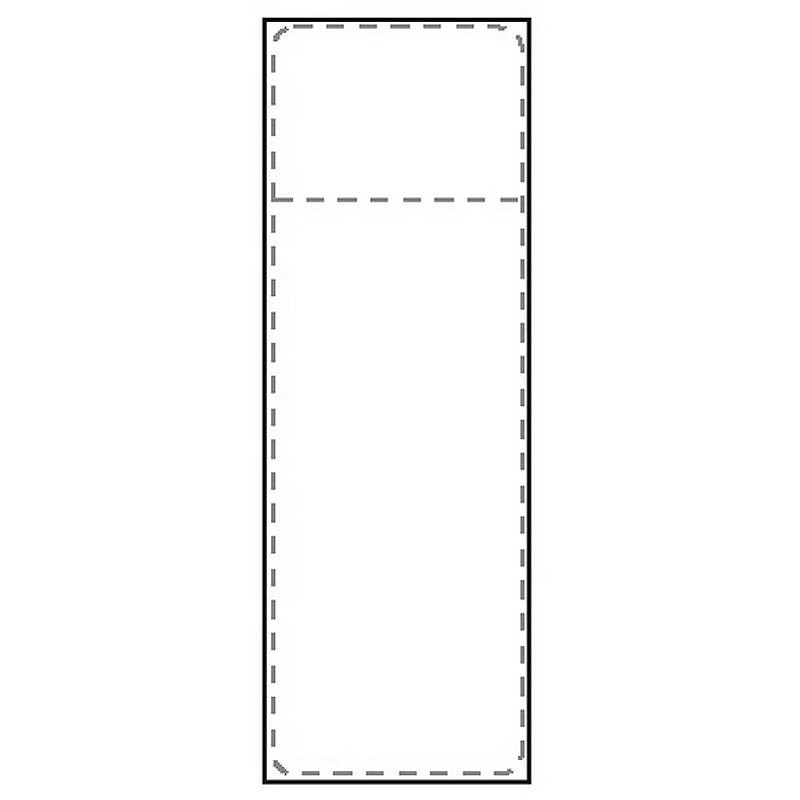 Grippie Transportetiket Termo 105x251mm Med Kvittering Z Foldet 2000 Etiketter
