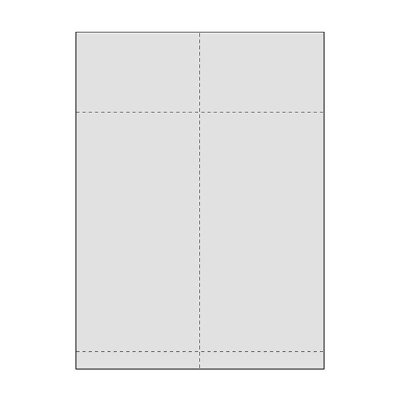 Grippie Transportetiket A4 Laser 105x270mm Med Kvittering 500 Ark x 2 Etiketter