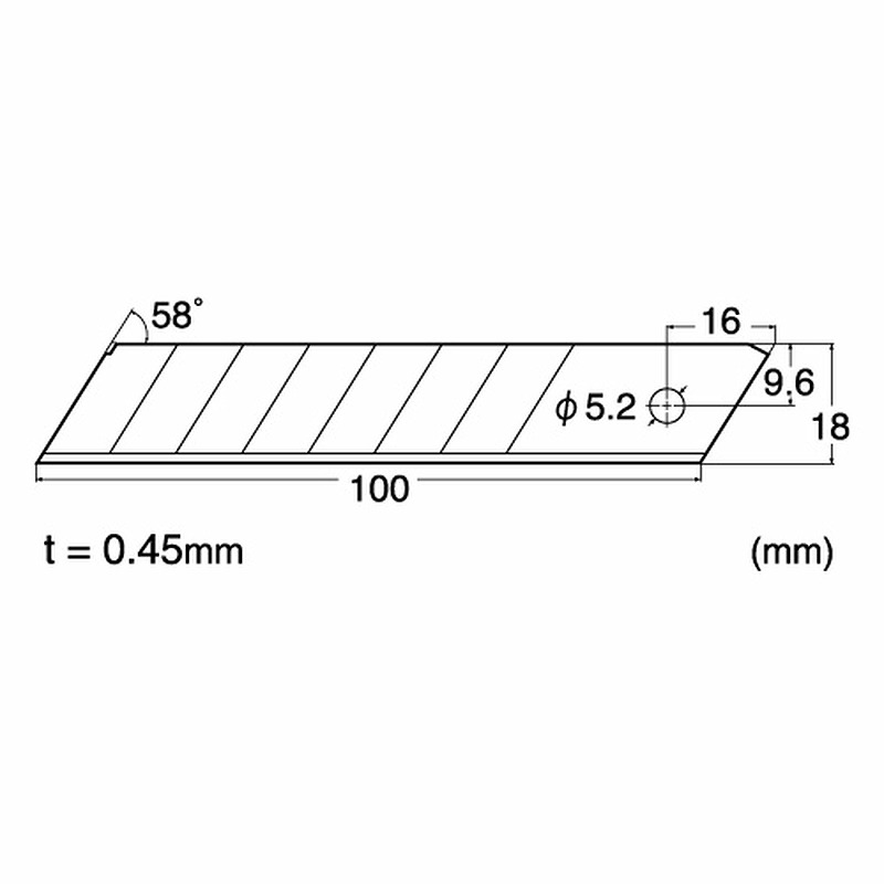 NT Cutter Reservblade BL-300 6 Pakke 18mm - Billede 4