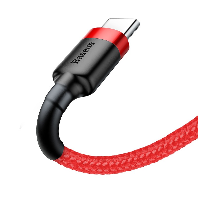 Baseus cable Cafule USB - USB-C 0,5 m 3A red - Billede 2