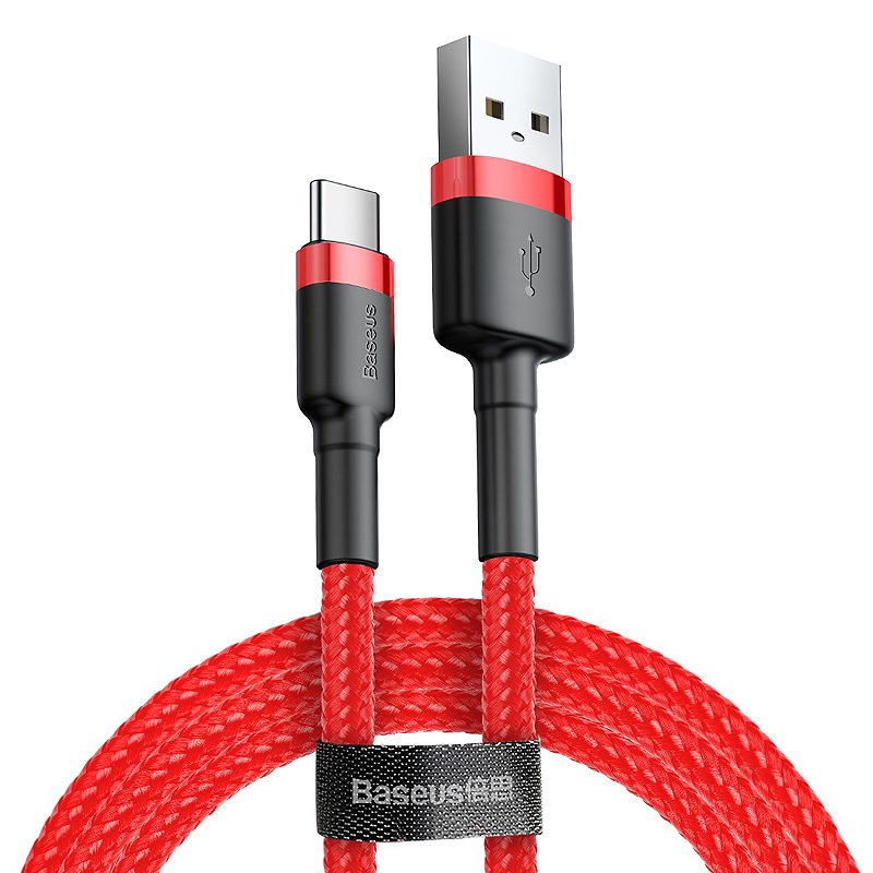 Baseus cable Cafule USB - USB-C 1,0 m 3A red