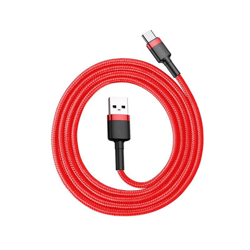 Baseus cable Cafule USB - USB-C 1,0 m 3A red - Billede 5