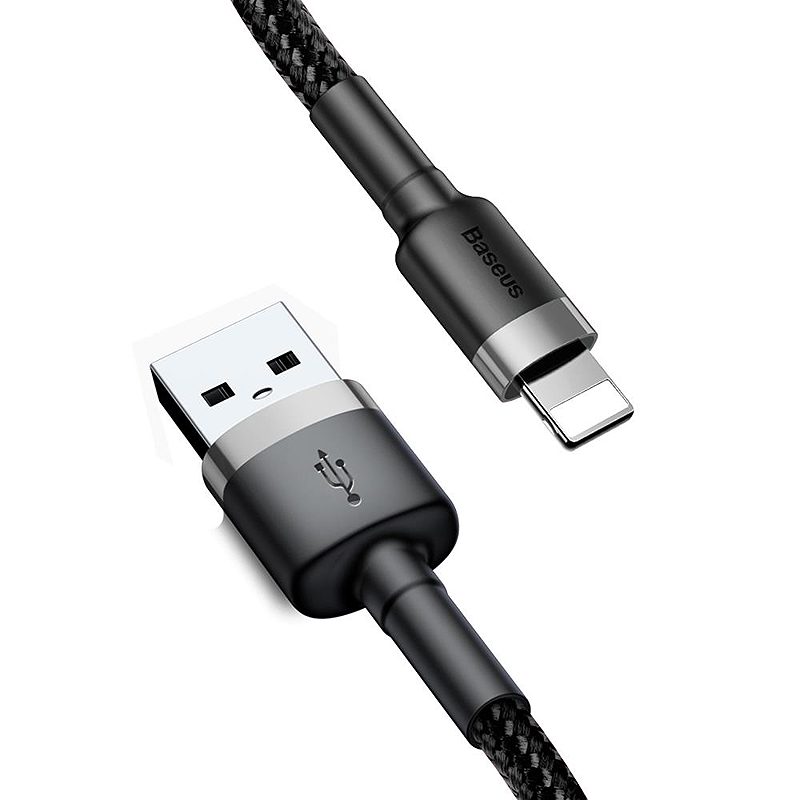 Baseus cable Cafule USB - Lightning 2,0 m 1,5A gray-black