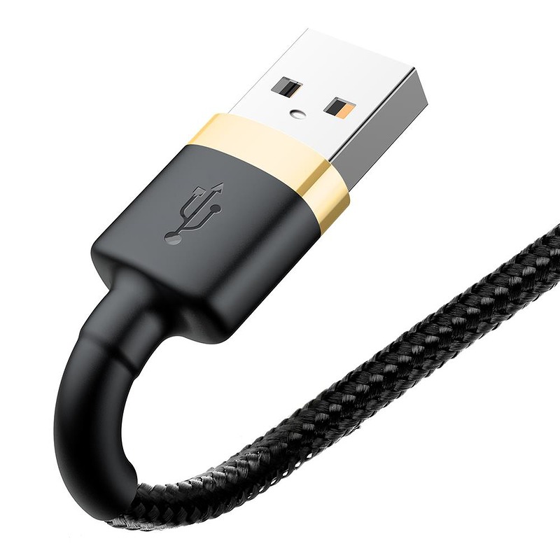 Baseus cable Cafule USB - Lightning 2,0 m 1,5A gold-black - Billede 2