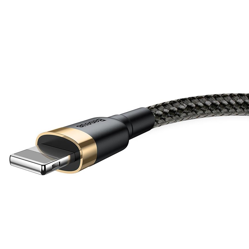 Baseus cable Cafule USB - Lightning 2,0 m 1,5A gold-black - Billede 3