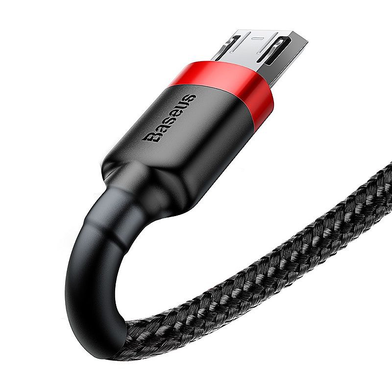 Baseus cable Cafule USB - microUSB 2,0 m 1,5A black-red - Billede 4