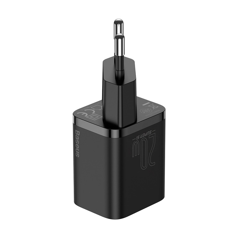 Baseus wall charger Super Si PD 20W 1x USB-C black - Billede 2