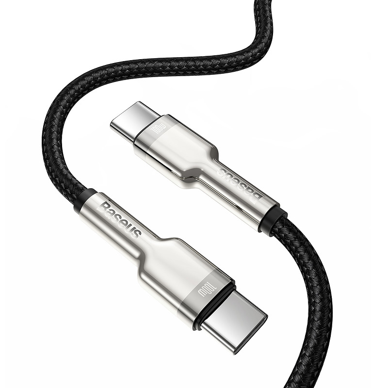 Baseus cable Cafule Metal PD USB-C - USB-C 1,0 m black 100W - Billede 3