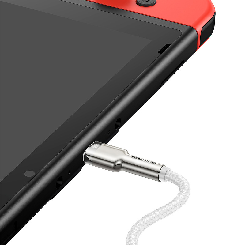 Baseus cable Cafule Metal PD USB-C - USB-C 2,0 m white 100W - Billede 4