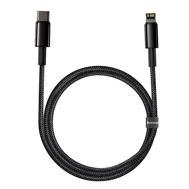 Baseus cable Tungsten PD USB-C - Lightning 1,0 m black 20W - Billede 2