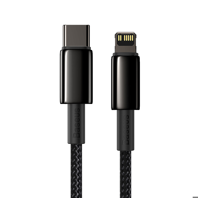 Baseus cable Tungsten PD USB-C - Lightning 1,0 m black 20W - Billede 3