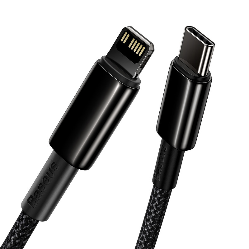 Baseus cable Tungsten PD USB-C - Lightning 1,0 m black 20W - Billede 4