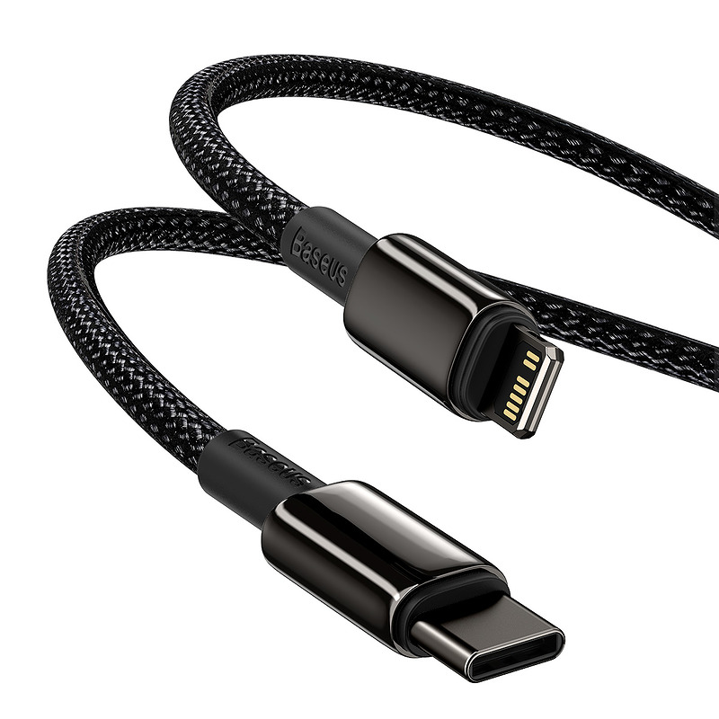Baseus cable Tungsten PD USB-C - Lightning 1,0 m black 20W - Billede 5