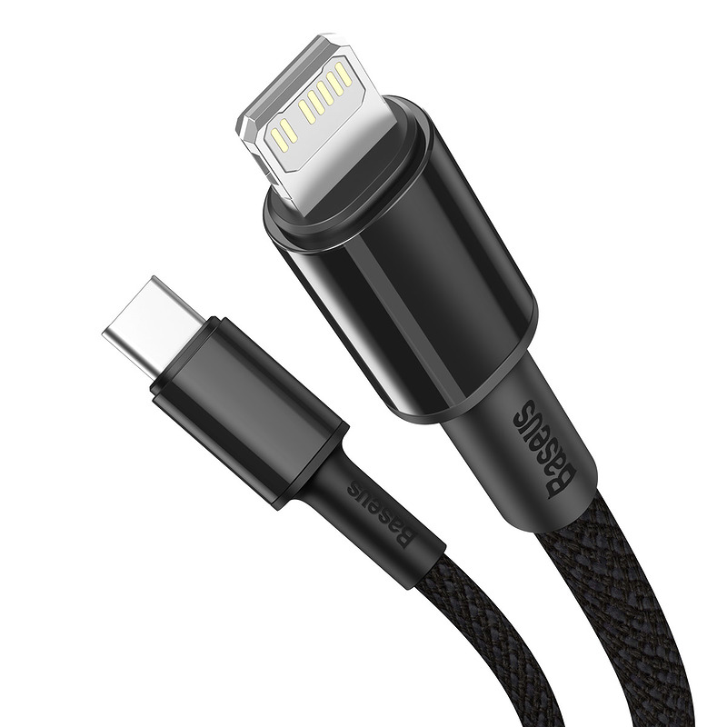 Baseus cable High Density PD USB-C - Lightning 1,0 m black 20W - Billede 3