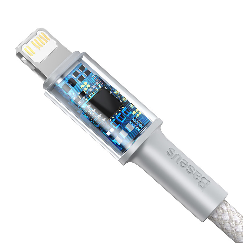 Baseus cable High Density PD USB-C - Lightning 1,0 m white 20W - Billede 3