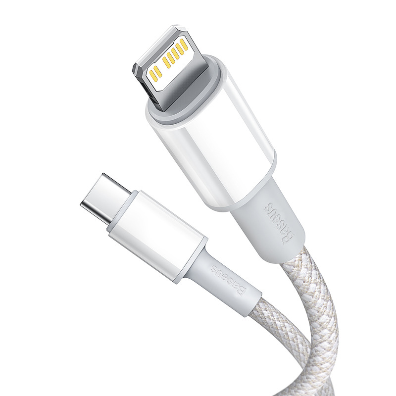 Baseus cable High Density PD USB-C - Lightning 2,0 m white 20W - Billede 2