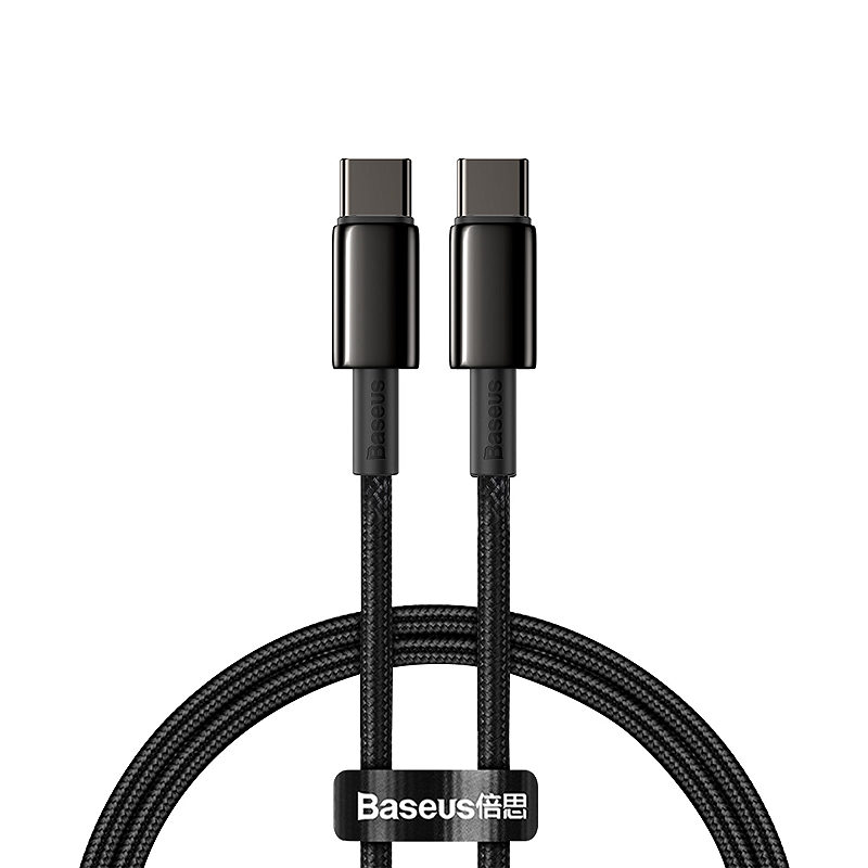 Baseus cable Tungsten PD USB-C - USB-C 1,0 m black 100W