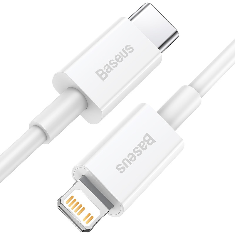 Baseus cable Superior PD USB-C - Lightning 0,25 m white 20W - Billede 2