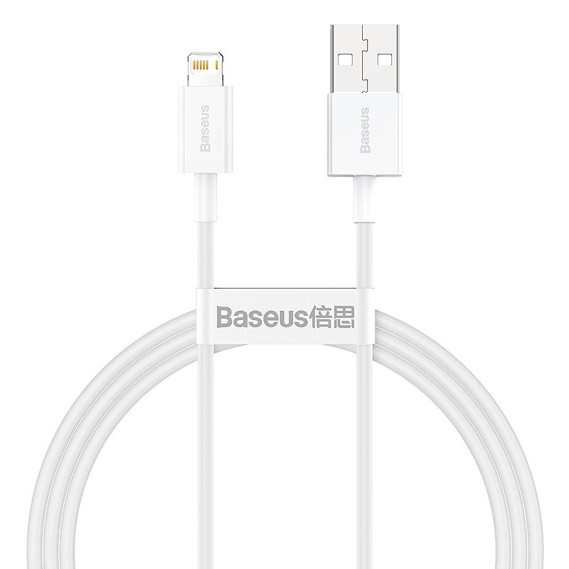 Baseus cable Superior USB - Lightning 1,0 m 2,4A white