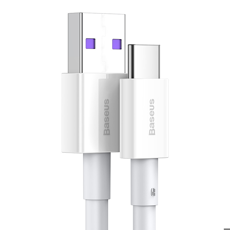 Baseus cable Superior USB - USB-C 1,0 m white 66W - Billede 2