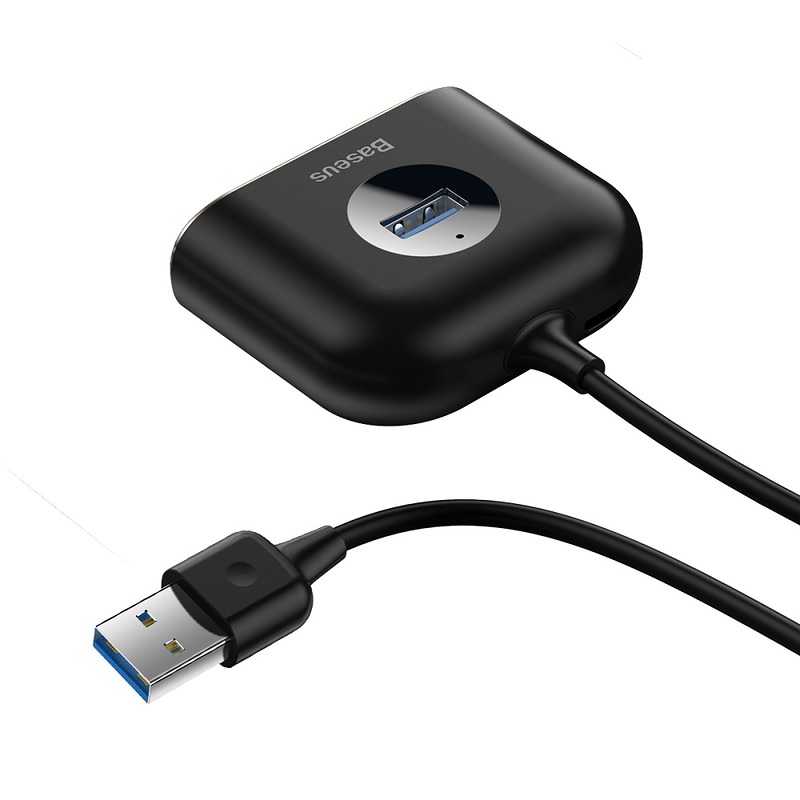 Baseus adapter HUB Square USB 3.0 to 4x USB black - Billede 4