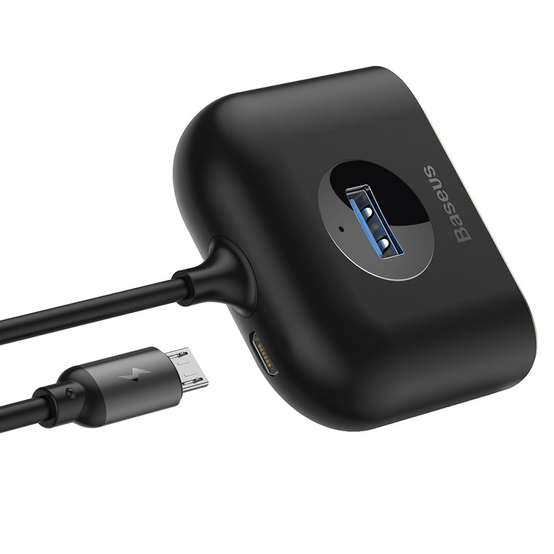 Baseus adapter HUB Square USB 3.0 to 4x USB black - Billede 5
