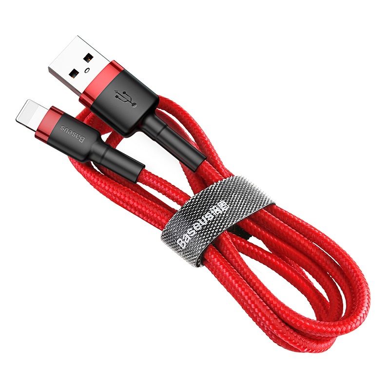 Baseus cable Cafule USB - Lightning 2,0 m 1,5A red-red - Billede 4