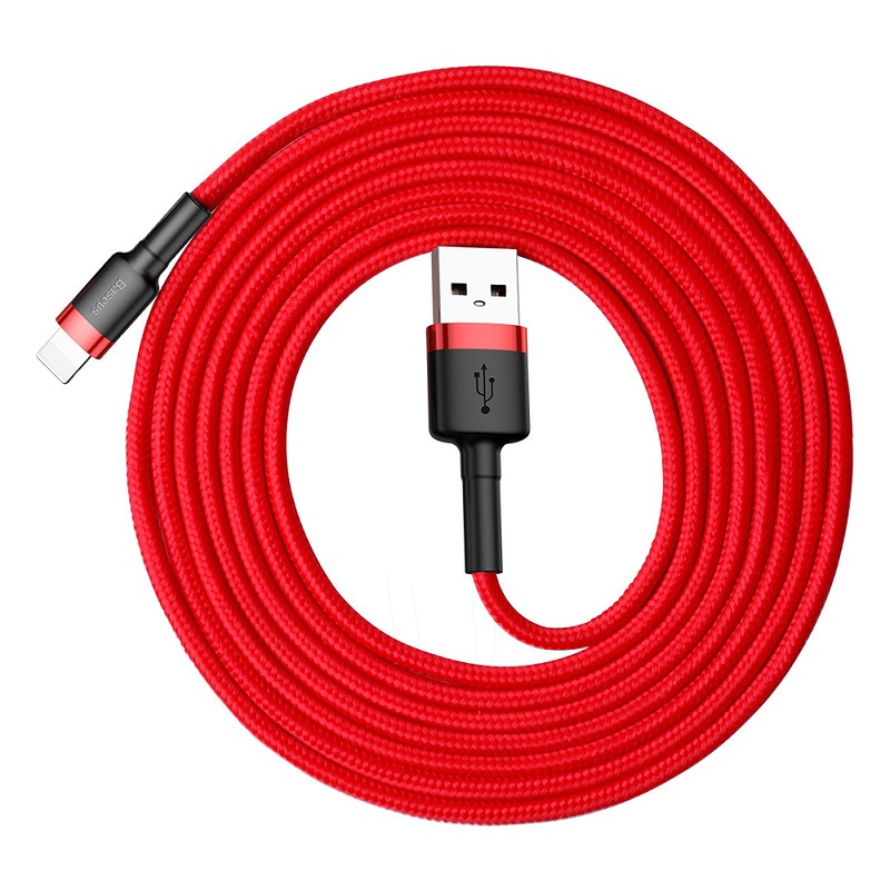 Baseus cable Cafule USB - Lightning 2,0 m 1,5A red-red - Billede 5