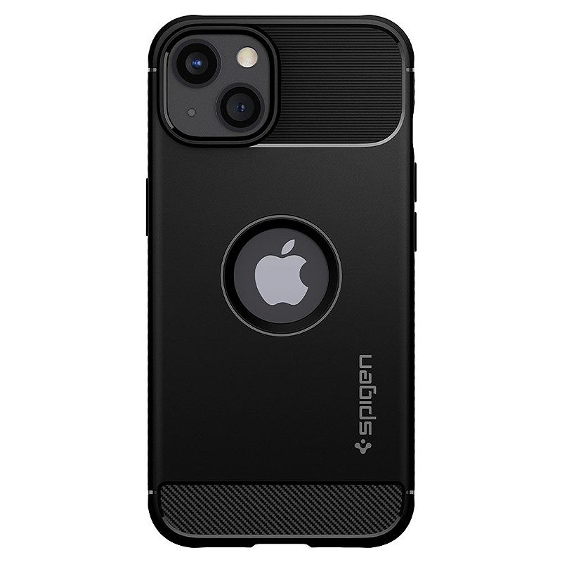 Spigen Rugged Armor case for iPhone 13 matte black - Billede 2