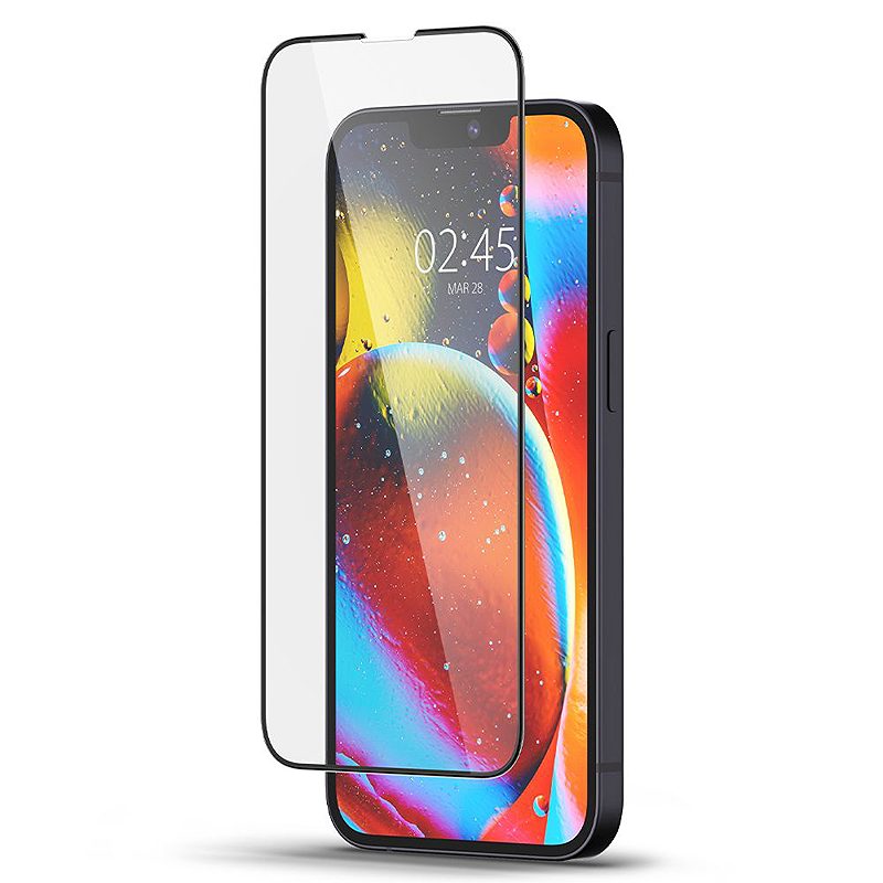 Spigen tempered glass Glas.TR Slim FC for iPhone 13 / 13 PRO / 14 / 16E 6,1" black