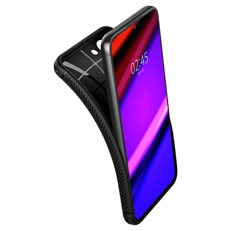 Spigen Rugged Armor case for Samsung Galaxy S22 matte black - Billede 3