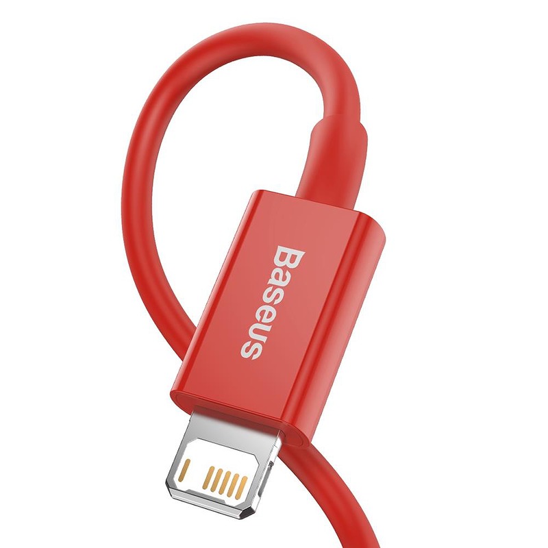 Baseus cable Superior USB - Lightning 1,0 m 2,4A red - Billede 3