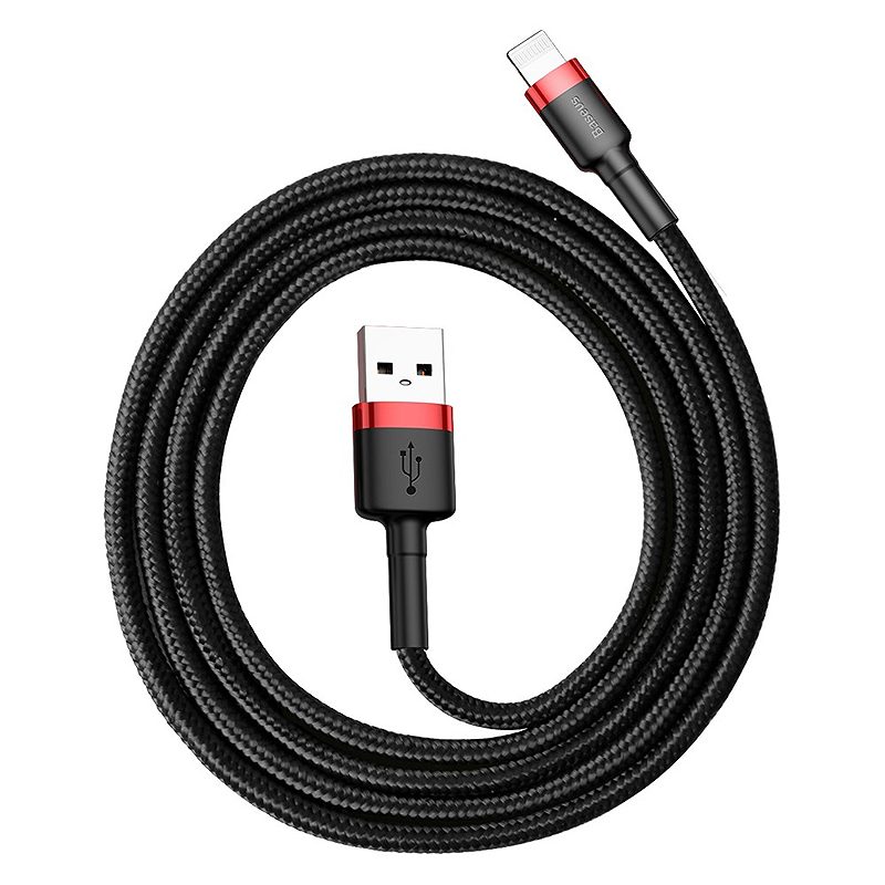 Baseus cable Cafule USB - Lightning 1,0 m 2,4A red-black