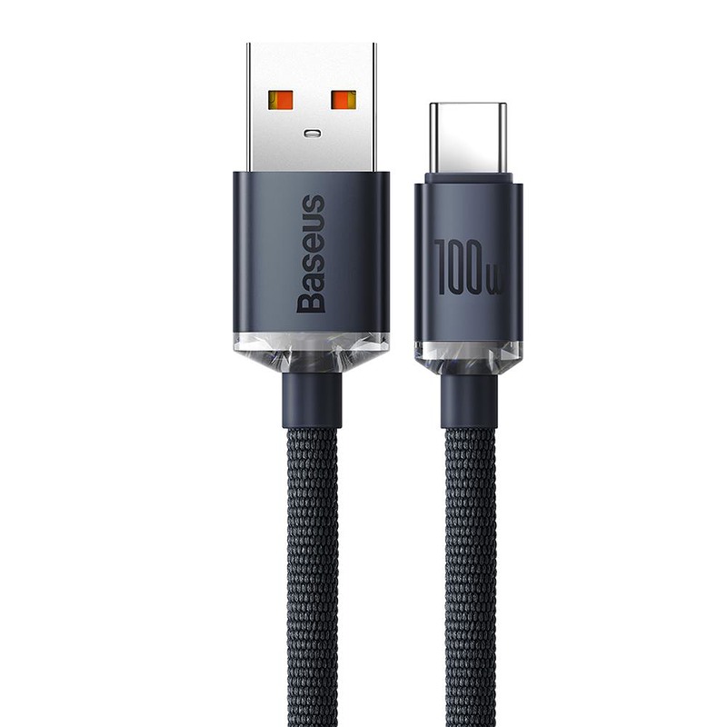 Baseus cable Crystal Shine USB - USB-C 2,0 m 100W black - Billede 2