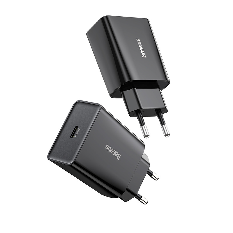 Baseus wall charger Speed Mini PD 20W 1x USB-C black - Billede 3
