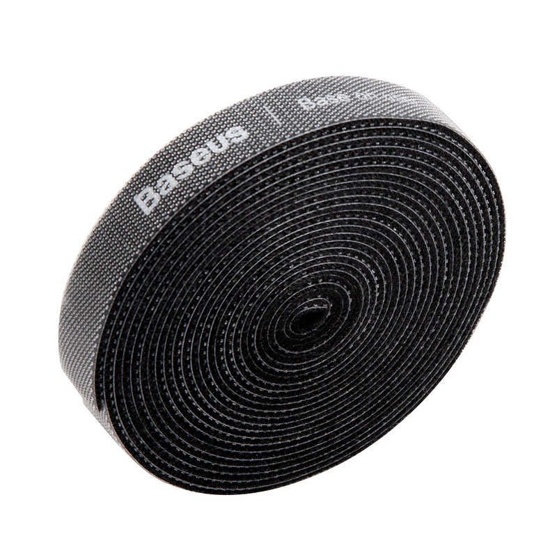 Velcro tape 3m Sort