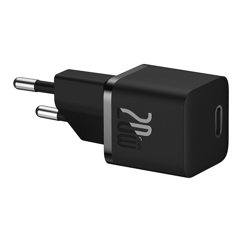 Baseus wall charger GaN5 Mini PD 20W 1x USB-C black - Billede 2