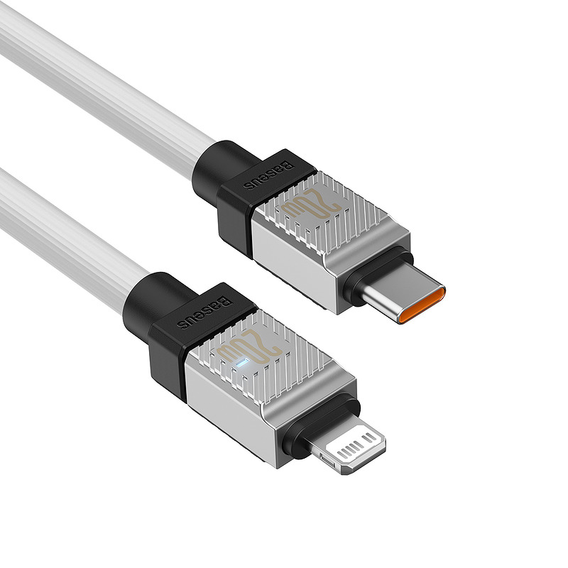 Baseus cable CoolPlay USB-C - Lightning 2m 20W white - Billede 5