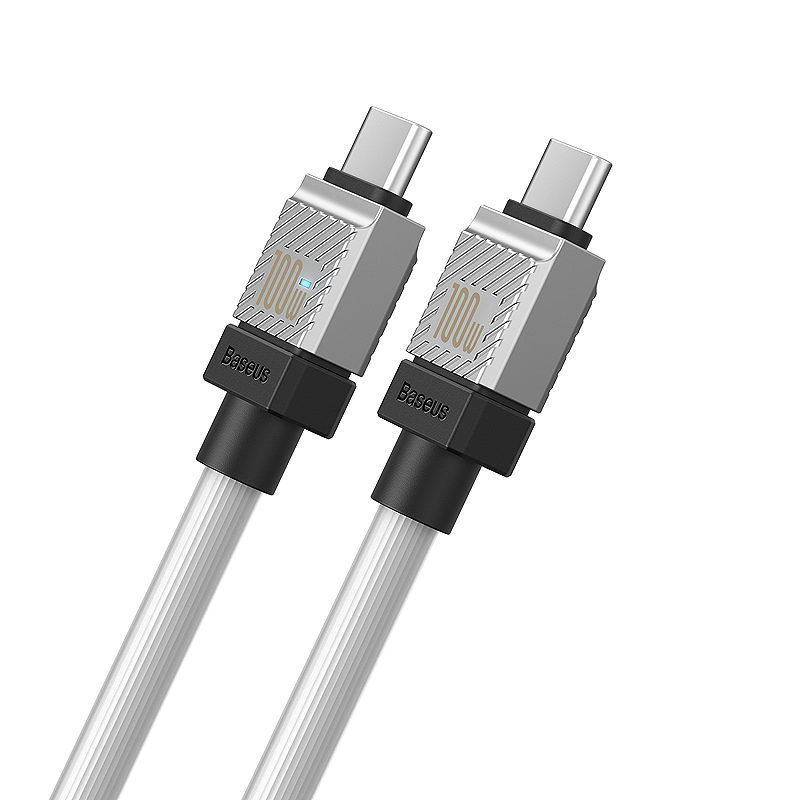 Baseus cable CoolPlay USB-C - USB-C 2m 100W white - Billede 2