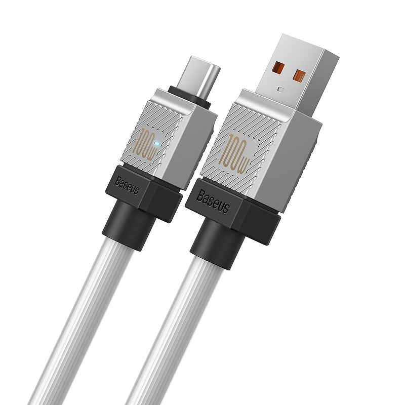 Baseus cable CoolPlay USB - USB-C 1m 100W white - Billede 2