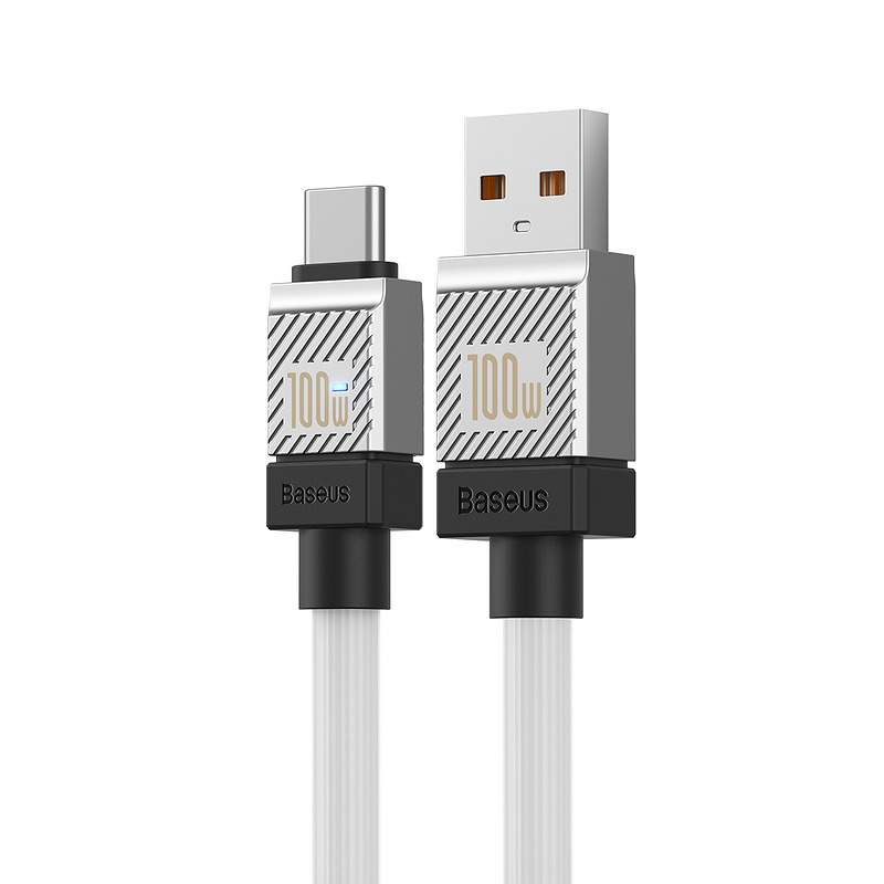Baseus cable CoolPlay USB - USB-C 1m 100W white - Billede 3