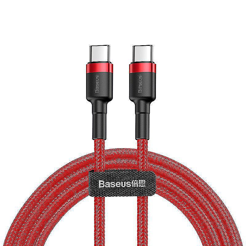 Baseus cable Cafule PD 2.0 USB-C - USB-C 2,0m 3A red 60W