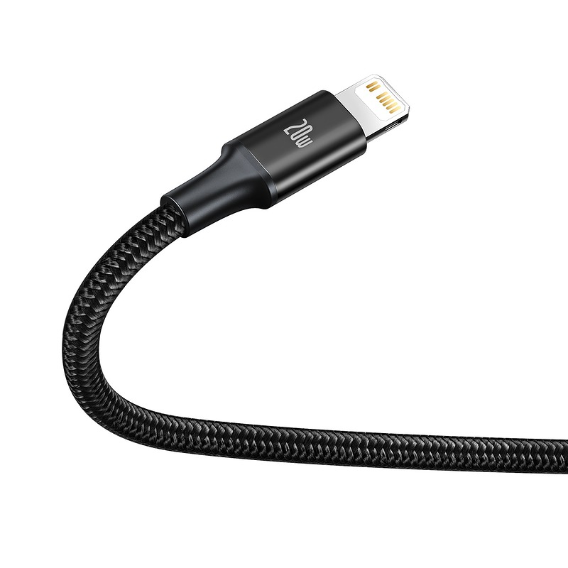 Baseus cable 3in1 Rapid PD USB-C - micro USB + Lightning + USB-C 1,5m black 20W - Billede 4