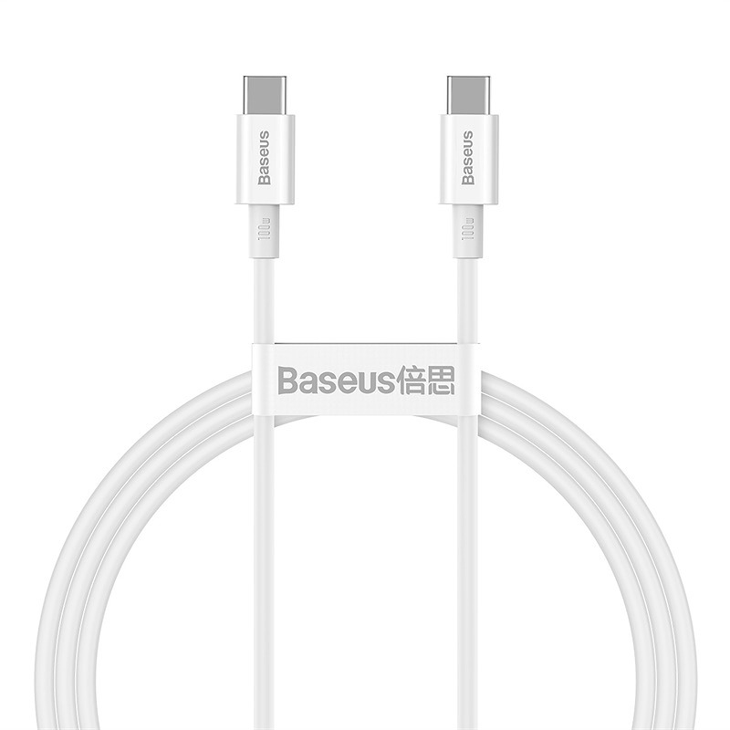 Baseus cabel Superior PD USB-C - USB-C 1,0m white 100W