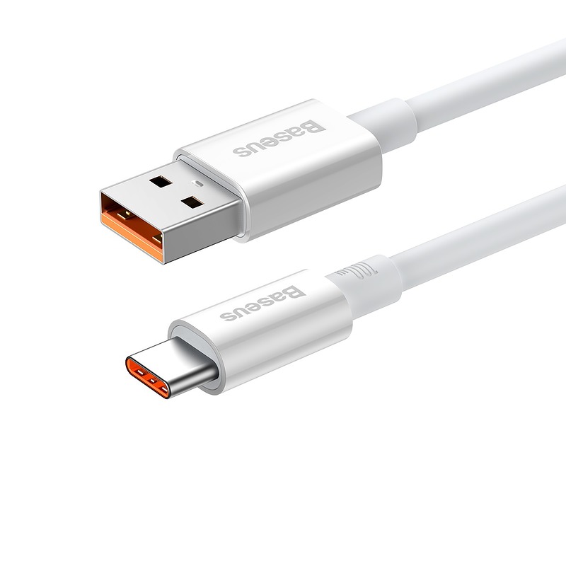 Baseus cable Superior USB - USB-C 1,5m moon white 100W - Billede 2